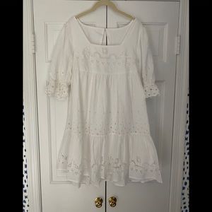 Forever that girl. Size XS. White eyelet dress. Great condition